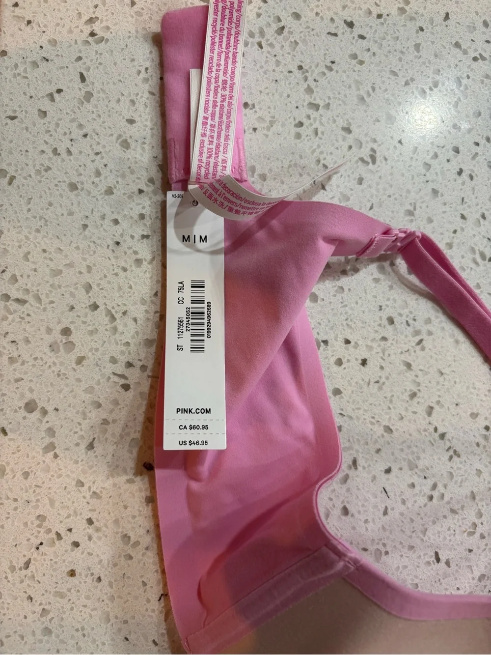 Victoria's Secret Pink Molded T-Shirt Bra